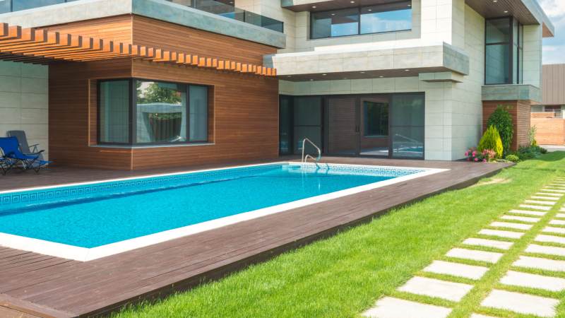 Best Stamped Concrete Pool Deck Patterns for Modern Backyards